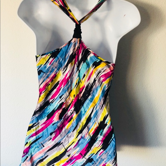 Mng mango silk tank abstract pink art Large office - Picture 4 of 6